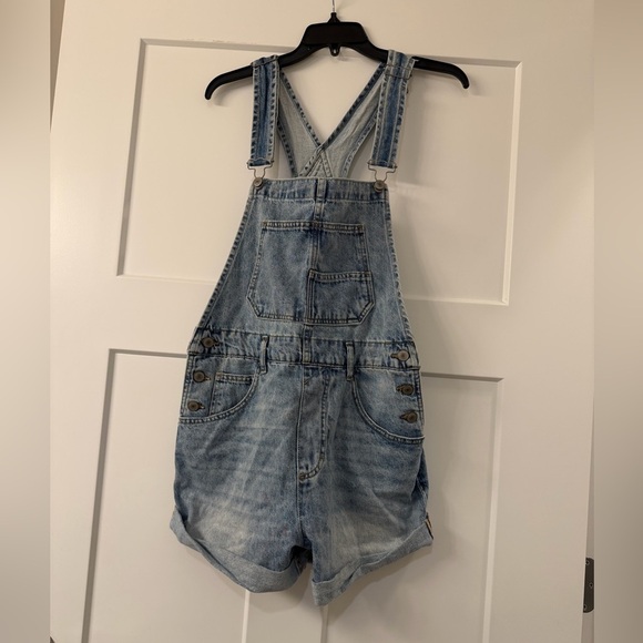 New We The Free Ziggy Square Neck Sleevles Over Alls in color Follow your Heart - Picture 11 of 15